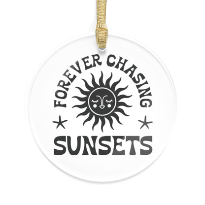 Forever Chasing Sunsets Acrylic Ornaments