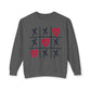 Valentine's Tic Tac Toe Unisex Lightweight Crewneck Sweatshirt