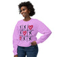 Valentine's Tic Tac Toe Unisex Lightweight Crewneck Sweatshirt