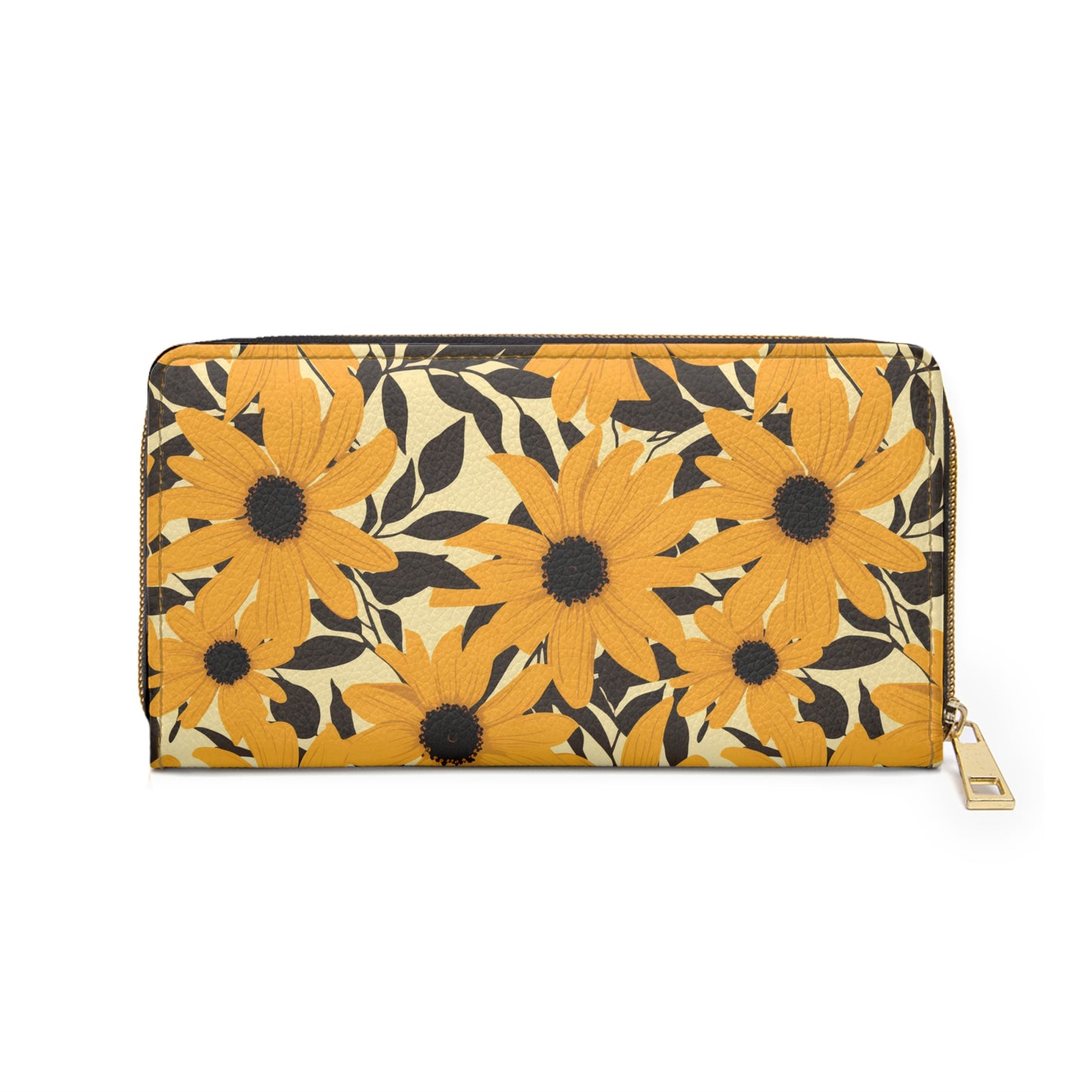 Black Eyed Susan Zipper Wallet