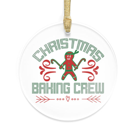 Christmas Baking Crew Gingerbreadman Ninja Acrylic Ornaments