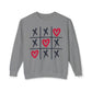 Valentine's Tic Tac Toe Unisex Lightweight Crewneck Sweatshirt