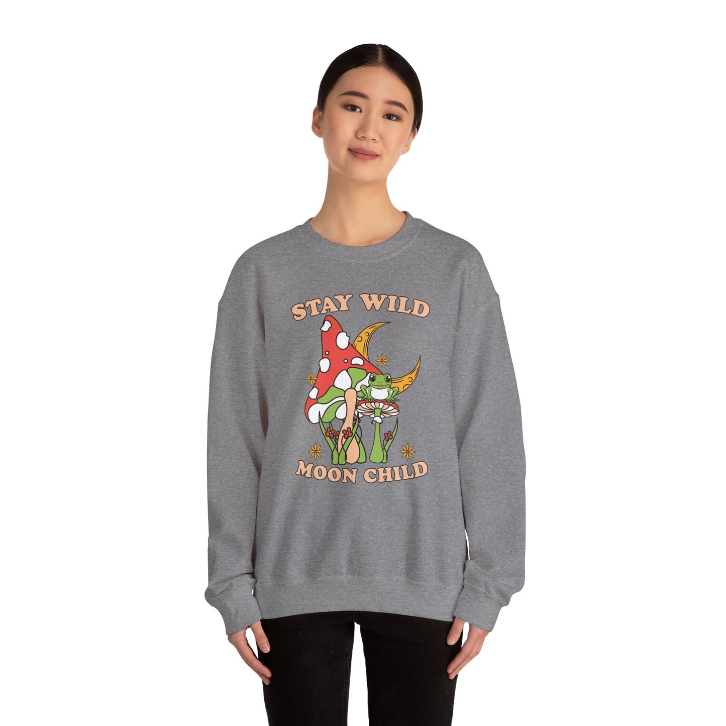 Stay Wild Moon Child Unisex Heavy Blend™ Crewneck Sweatshirt