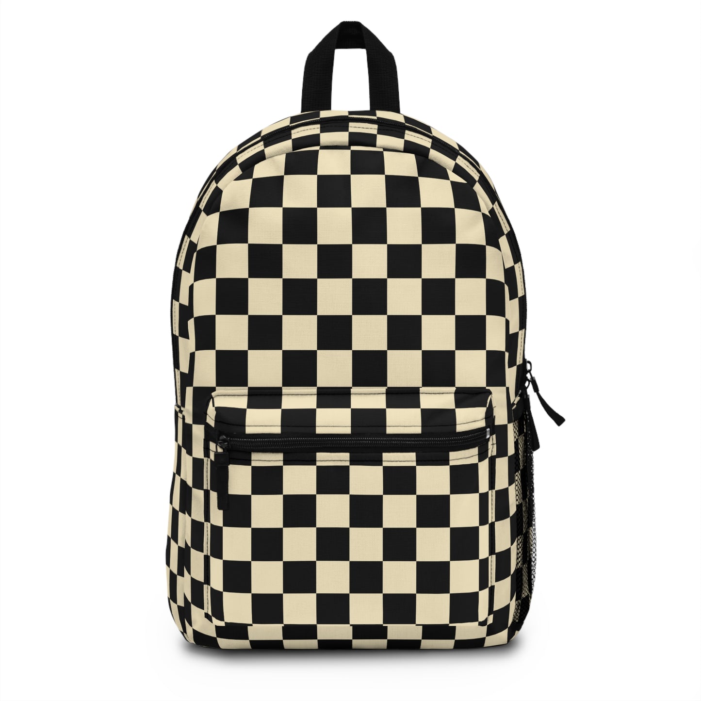 Black and White Checkered Backpack