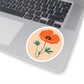 California Poppy Sticker, Flower Sticker, Planner Sticker, Laptop Decal