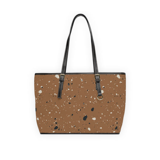 Brown Terrazzo Shoulder Purse Bag