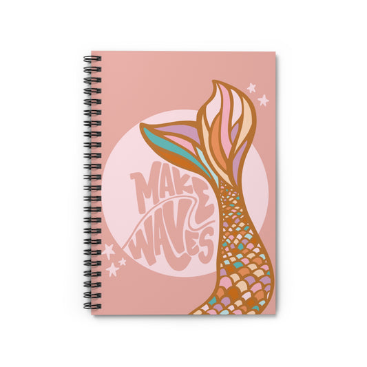 Make Waves Spiral Notebook - Ruled Line