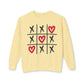 Valentine's Tic Tac Toe Unisex Lightweight Crewneck Sweatshirt