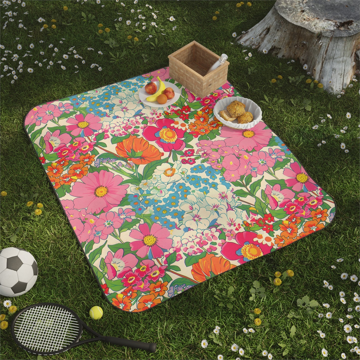 Petal Perfection Picnic Blanket