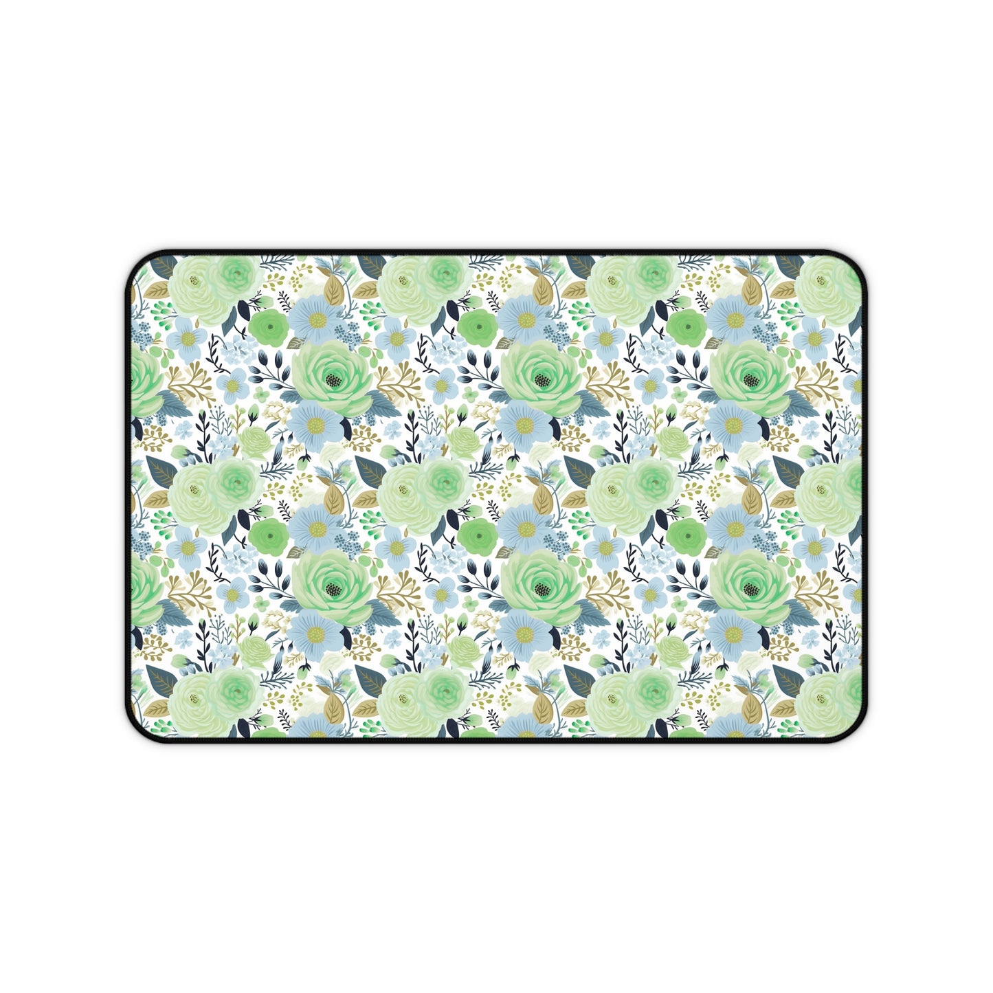 Desk Mat Mint Florals