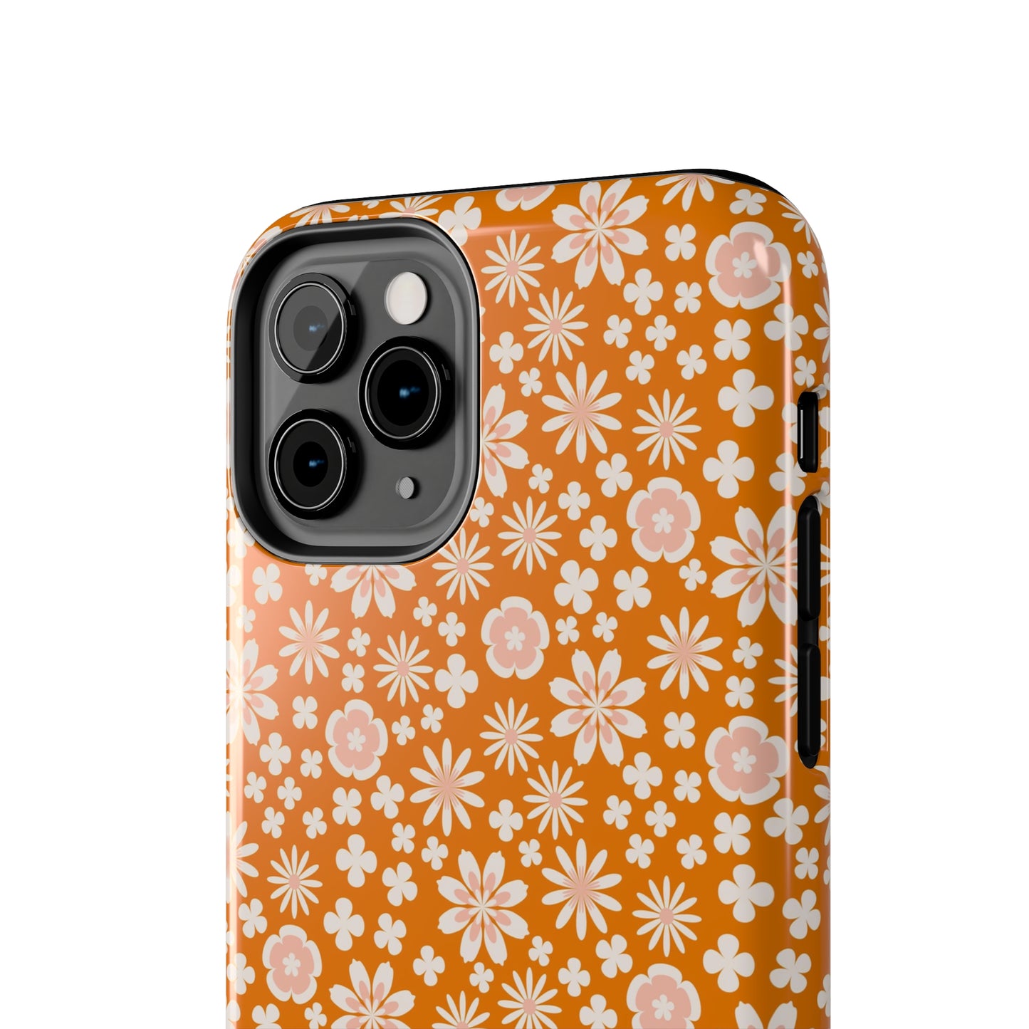 Orange Floral Phone Case