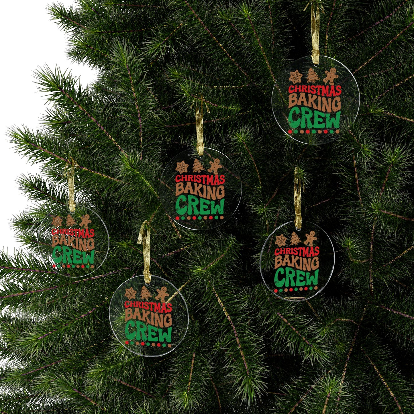 Christmas Baking Crew Acrylic Ornaments