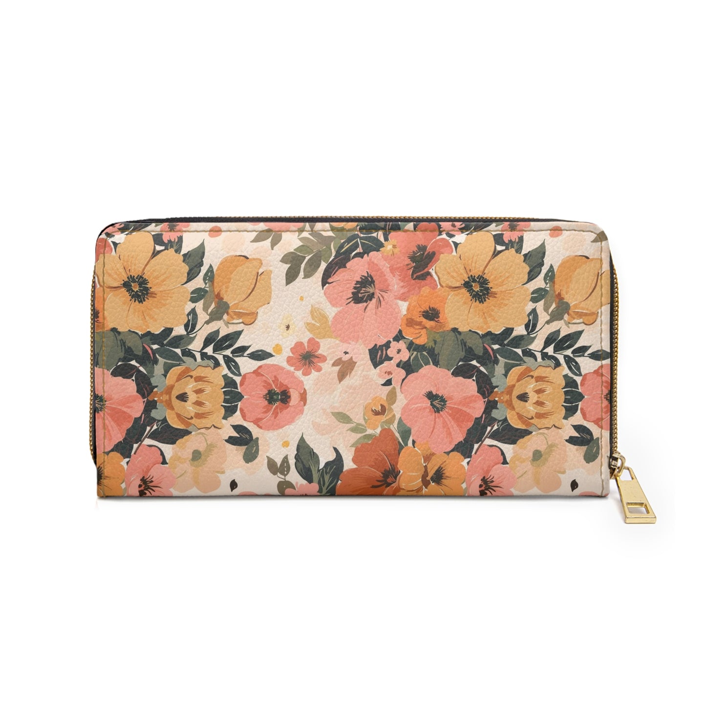 Romantic Vintage Florals Zipper Wallet