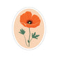 California Poppy Sticker, Flower Sticker, Planner Sticker, Laptop Decal