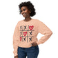 Valentine's Tic Tac Toe Unisex Lightweight Crewneck Sweatshirt