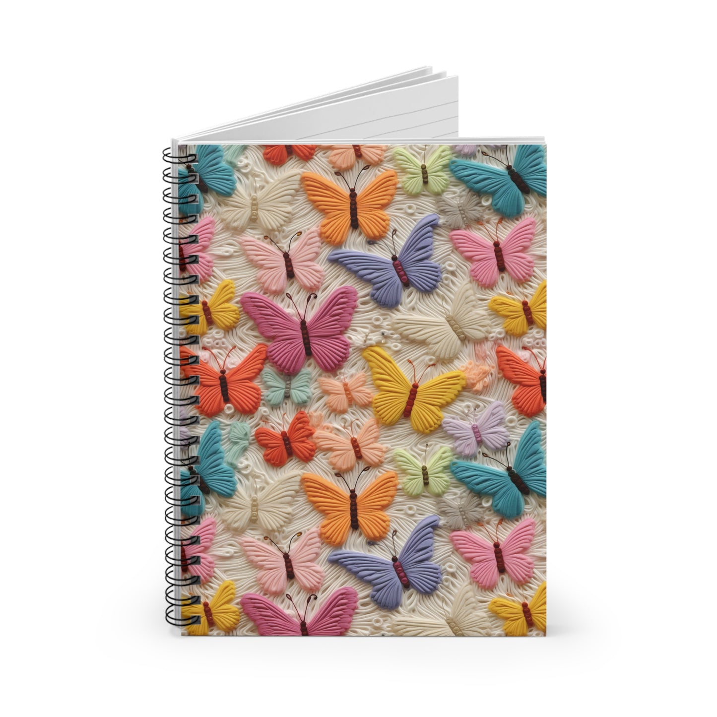 Vibrant Butterfly Spiral Notebook - Ruled Line