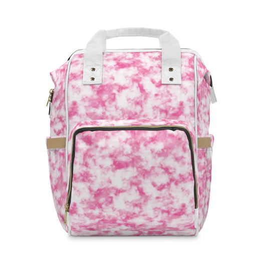 Pink Tie-Dye Multifunctional Diaper Backpack