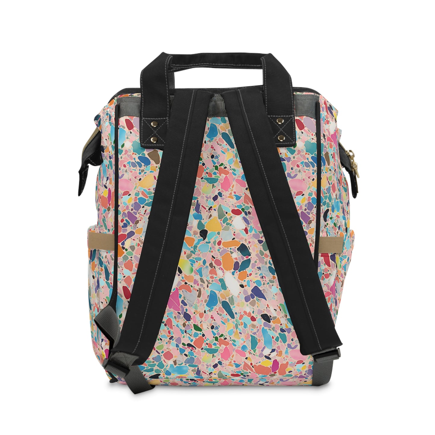 Rainbow Terrazzo Multifunctional Diaper Backpack