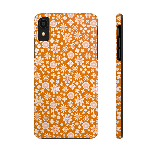 Orange Floral Phone Case