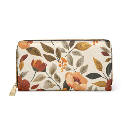 Autumn Florals Zipper Wallet