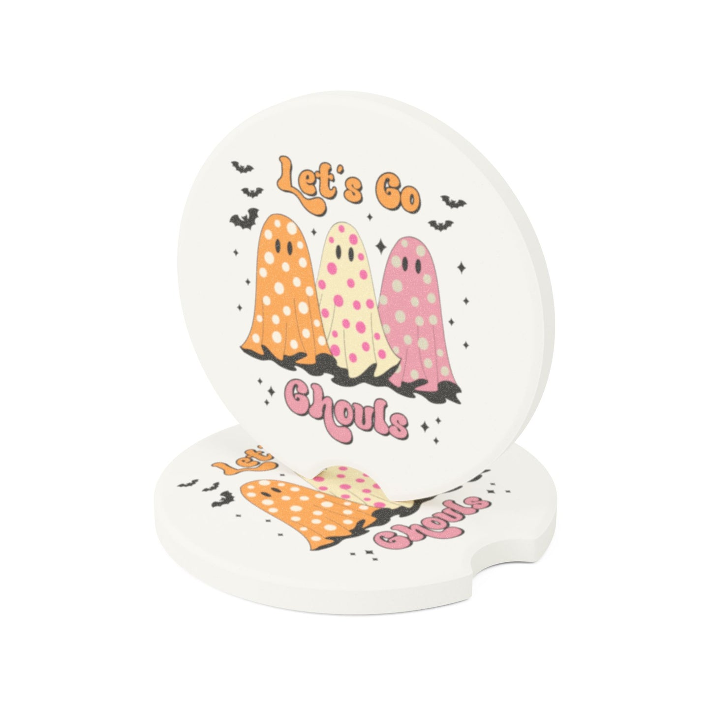 Let's Go Ghouls Soapstone Car Coaster