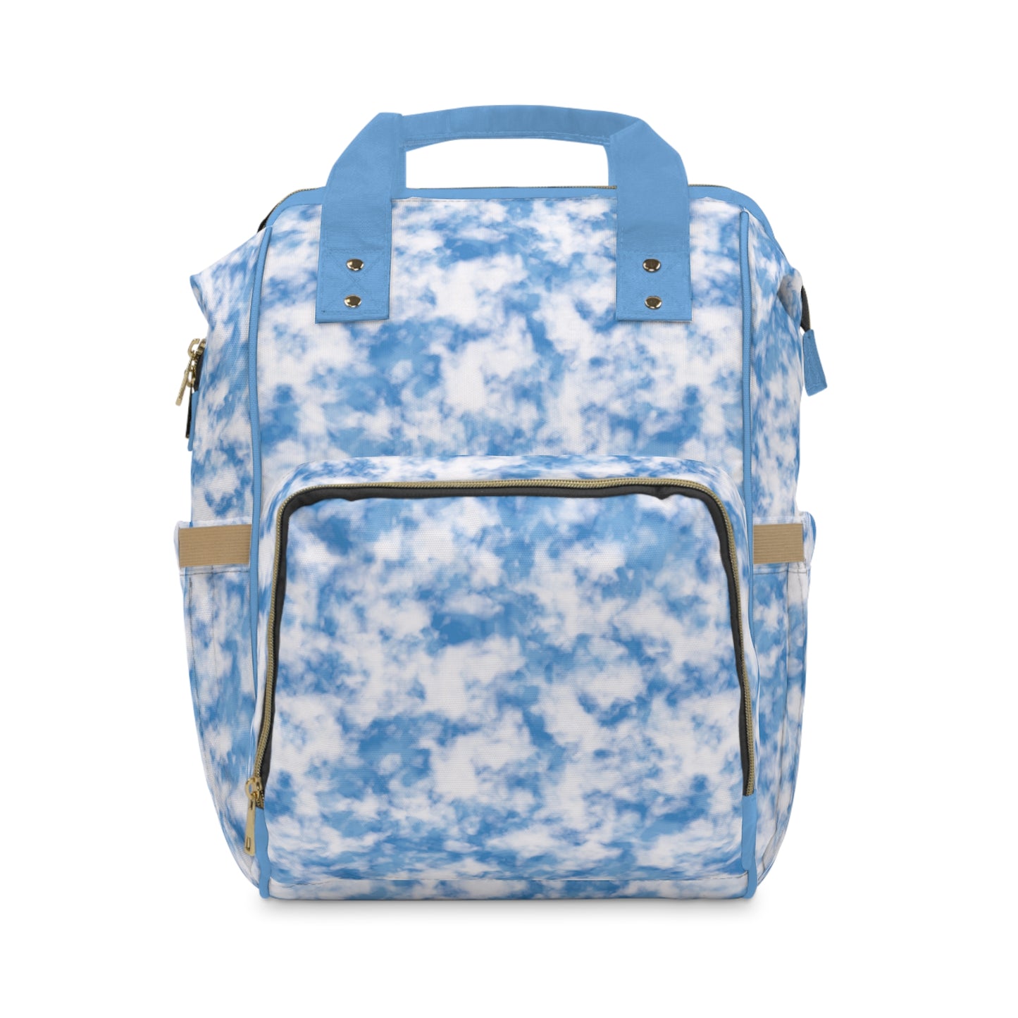 Blue Tie-Dye Multifunctional Diaper Backpack