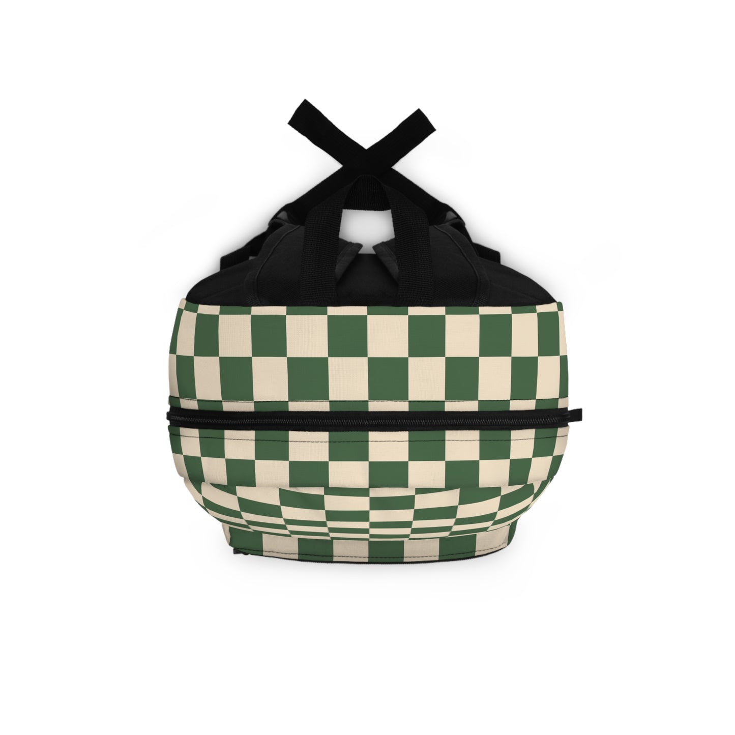 Green Checkered Backpack