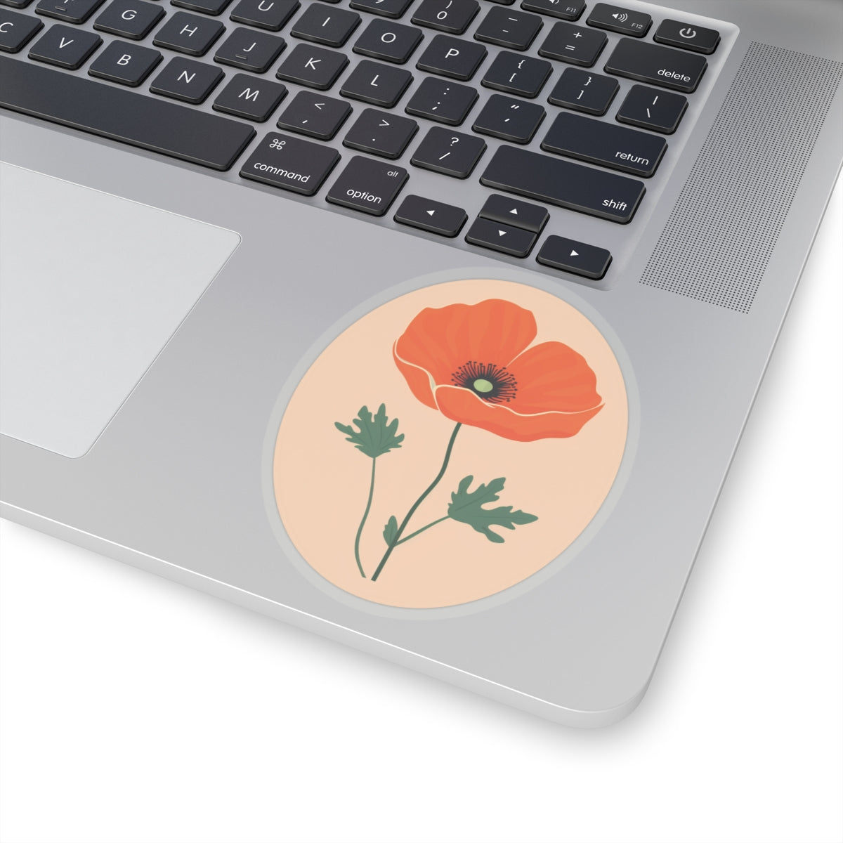 California Poppy Sticker, Flower Sticker, Planner Sticker, Laptop Decal