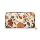 Autumn Florals Zipper Wallet