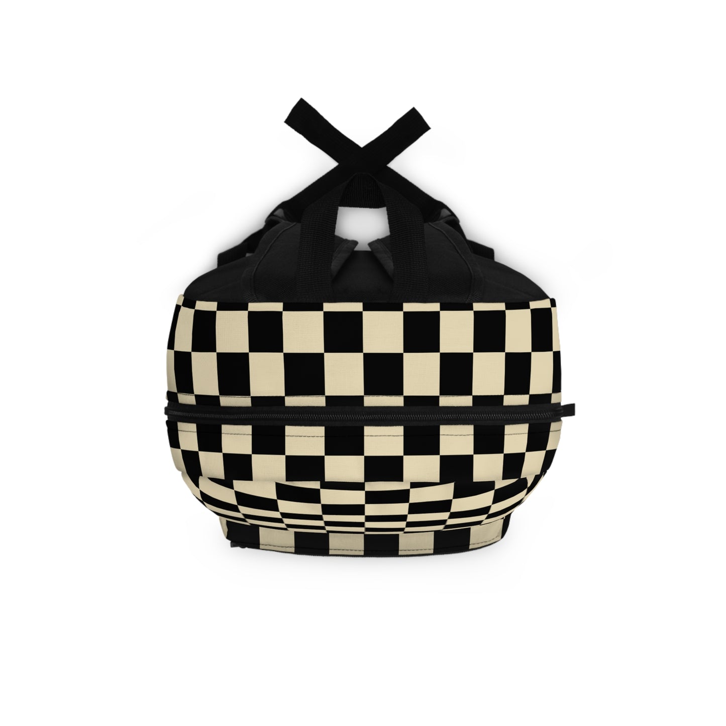 Black and White Checkered Backpack