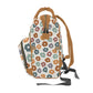 Groovy Flowers Multifunctional Diaper Backpack