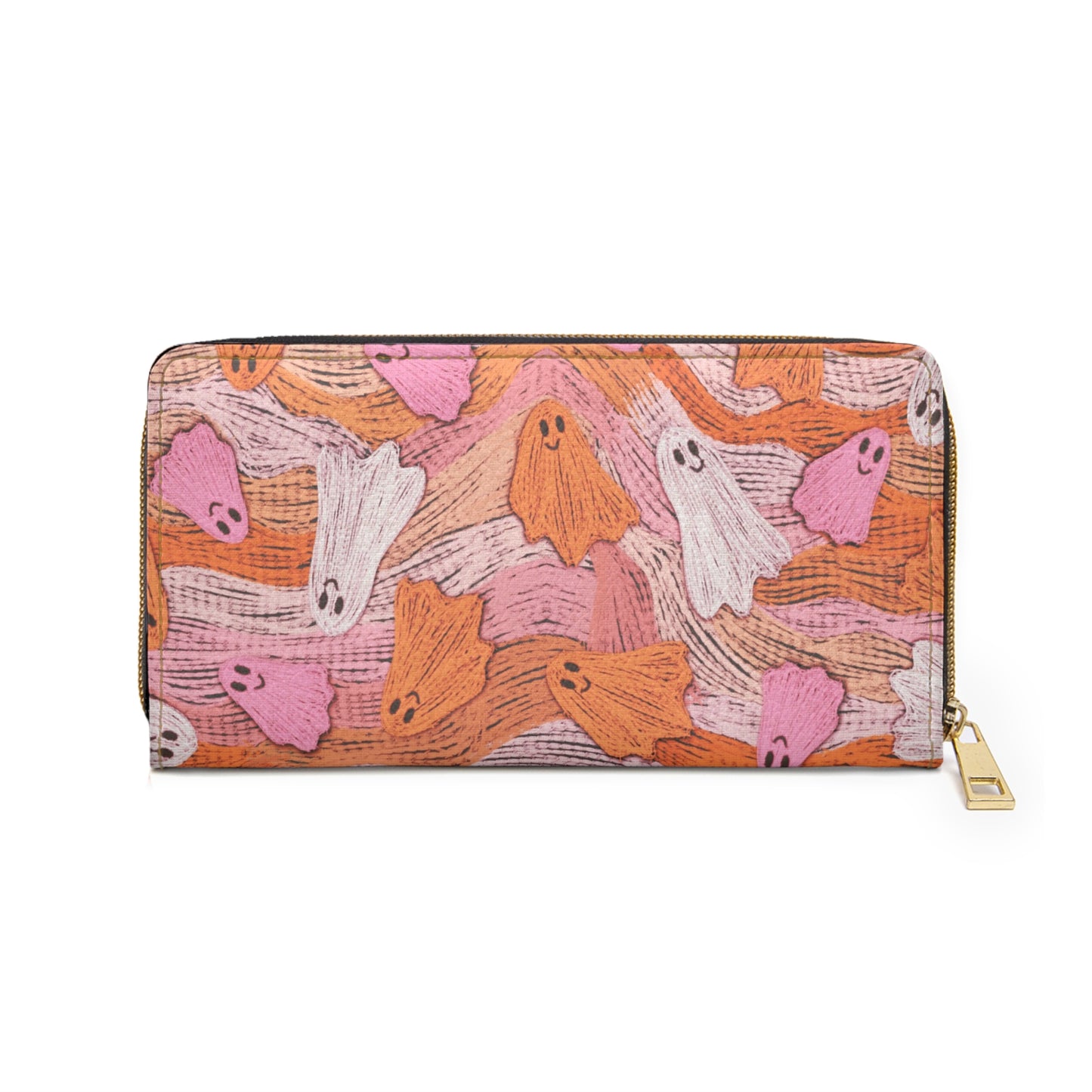 Pink Ghosts Zipper Wallet