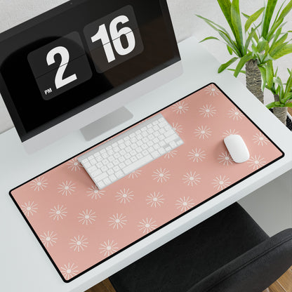 Rosy Rays Sun Desk Mat