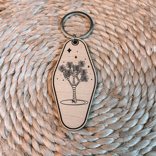 Joshua Tree Retro Keychain