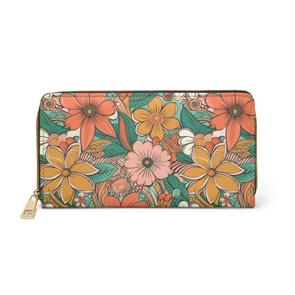 Hippie Florals Zipper Wallet