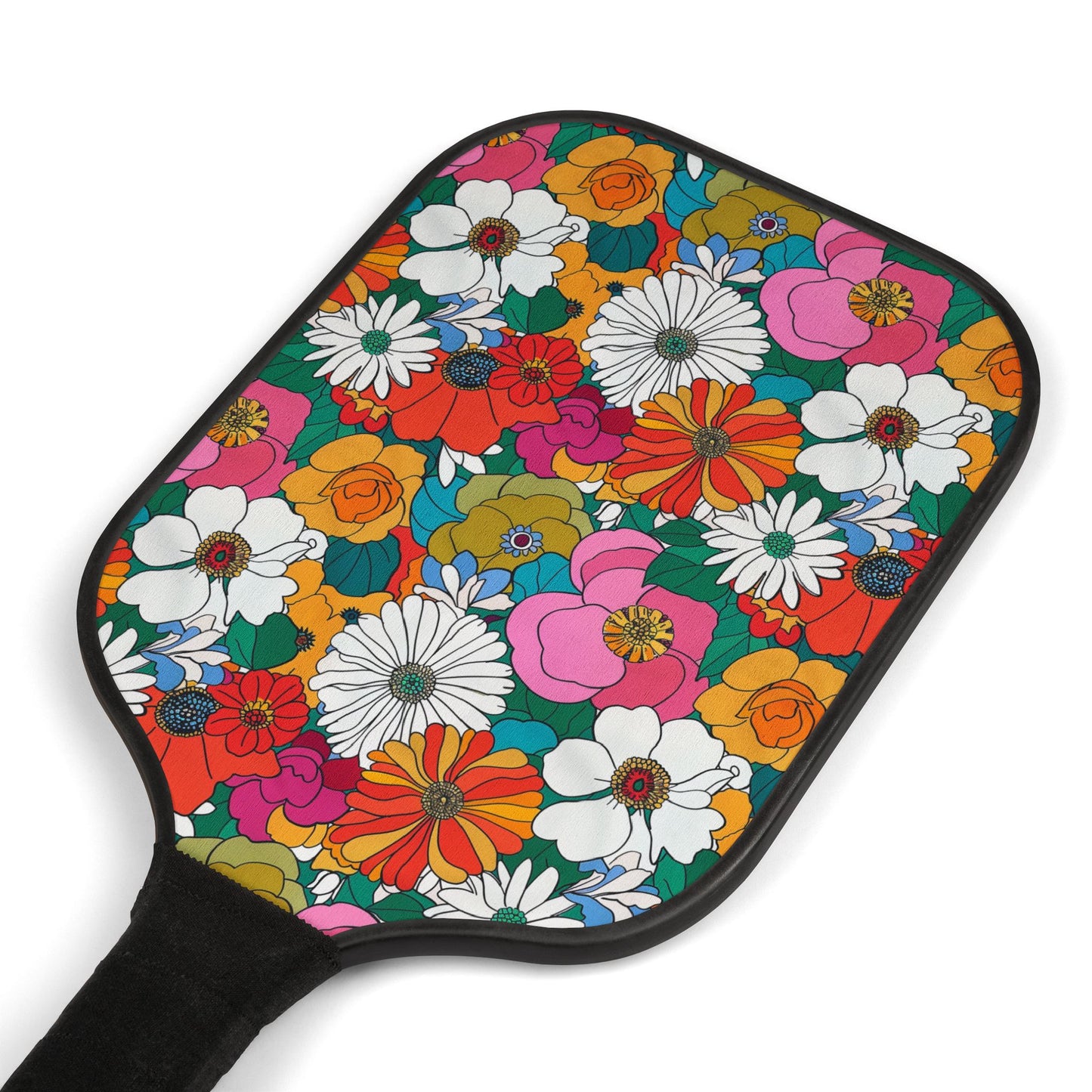 Bright Retro Florals Pickleball Kit