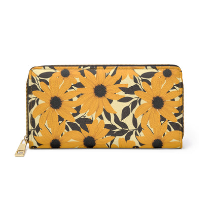 Black Eyed Susan Zipper Wallet