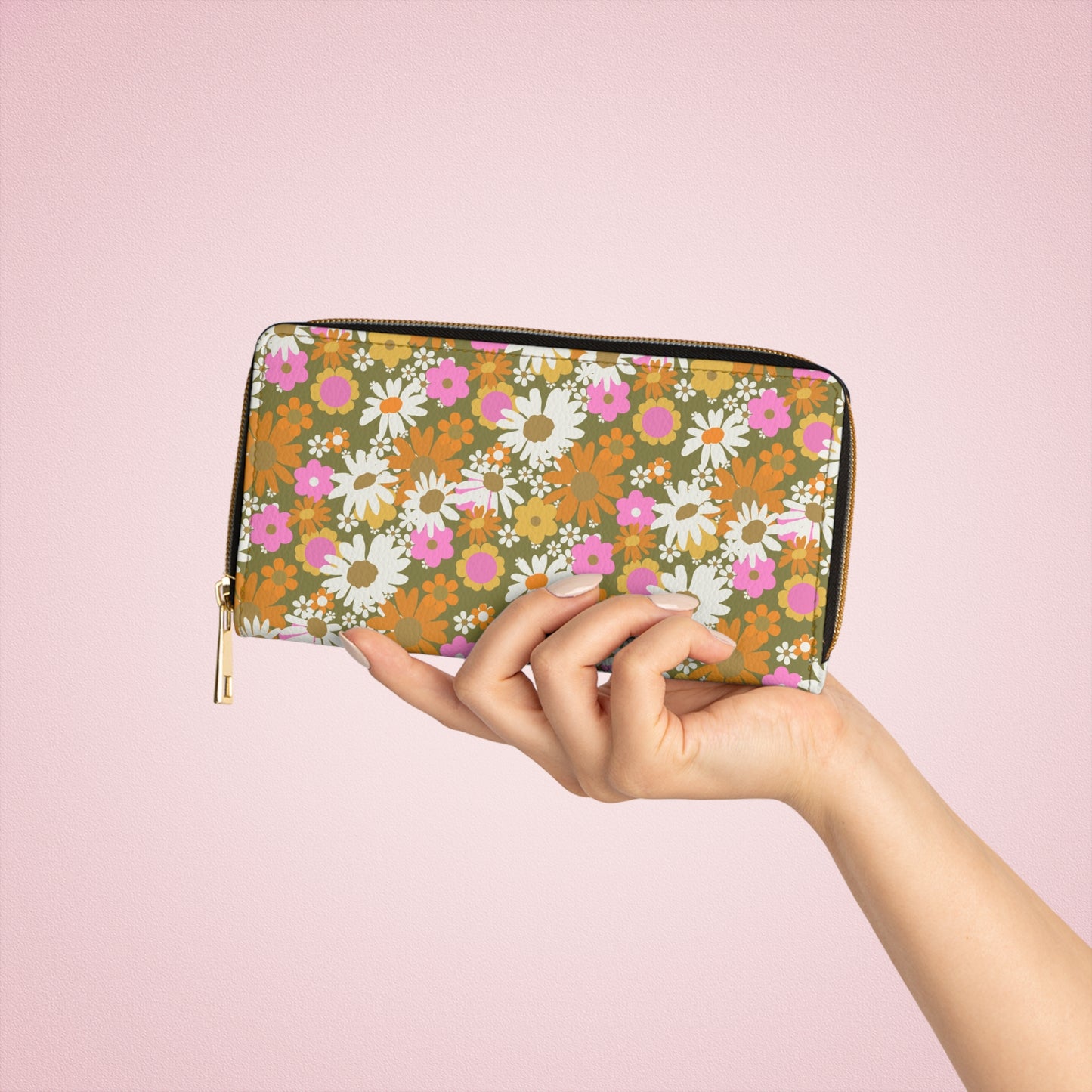 Daisy Love Zipper Wallet