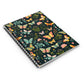 Woodland Butterfly Garden Spiral Notebook - Ruled Line