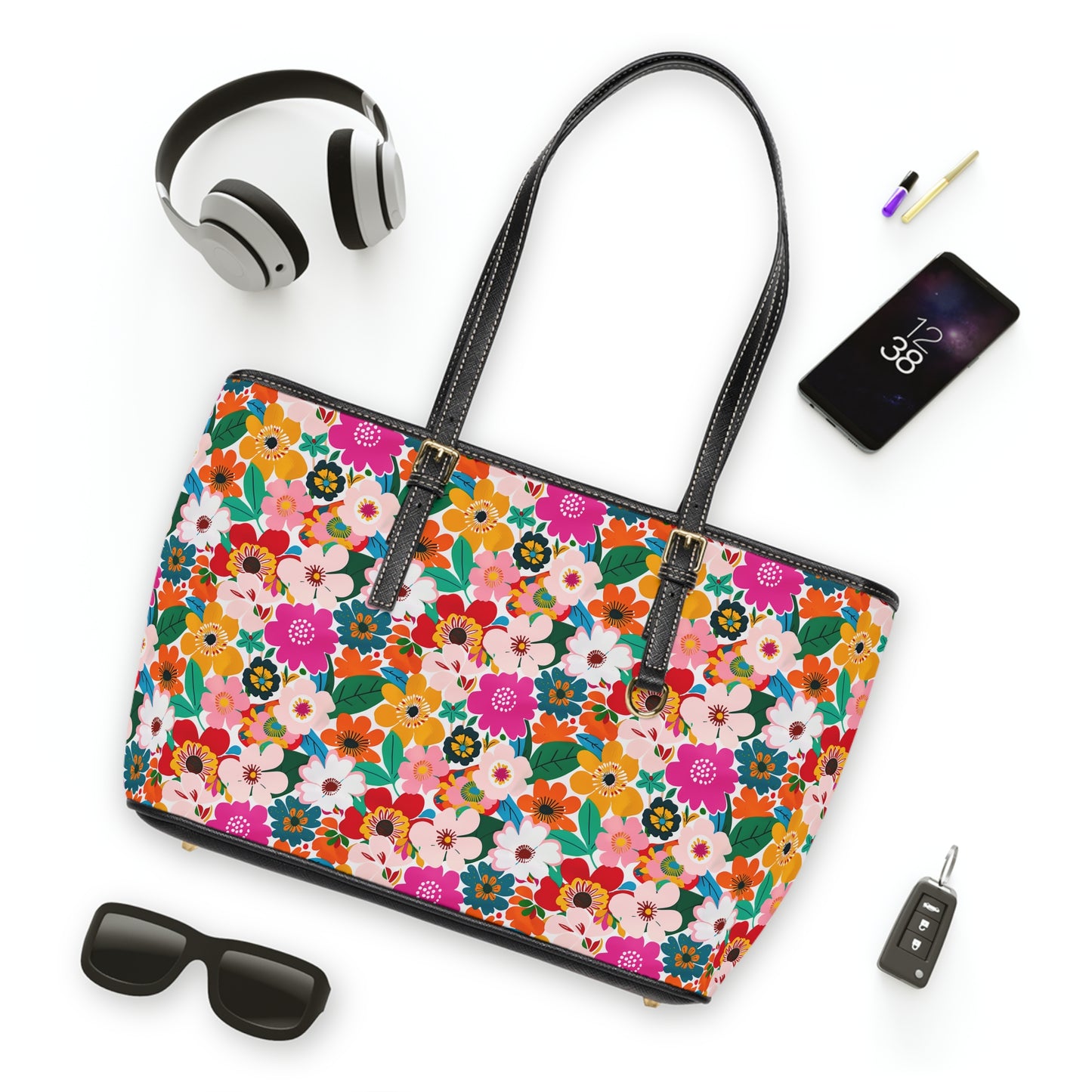 Retro Rose Shoulder Bag