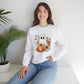 Fall Floral Ghost Unisex Heavy Blend™ Crewneck Sweatshirt