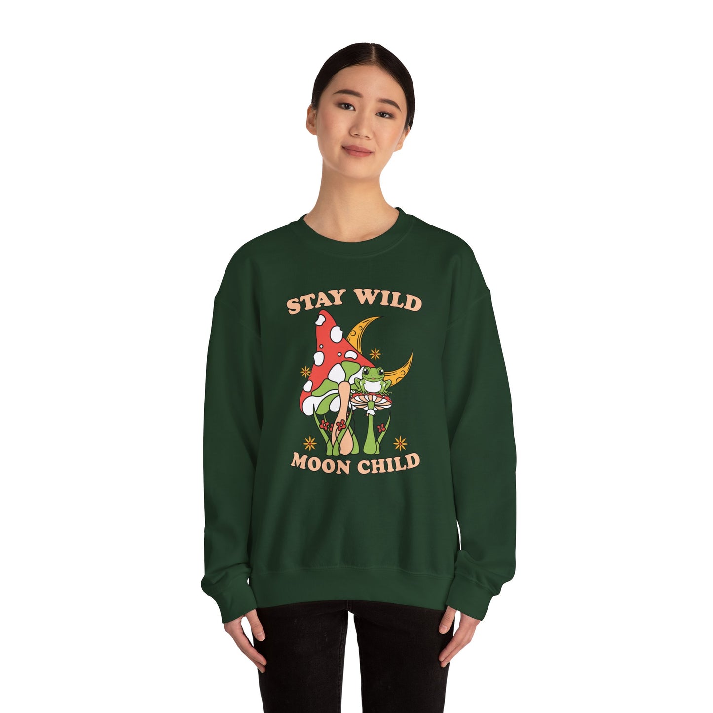 Stay Wild Moon Child Unisex Heavy Blend™ Crewneck Sweatshirt