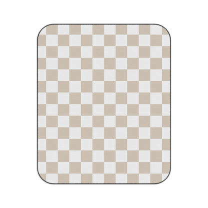 Neutral Checkered Picnic Blanket