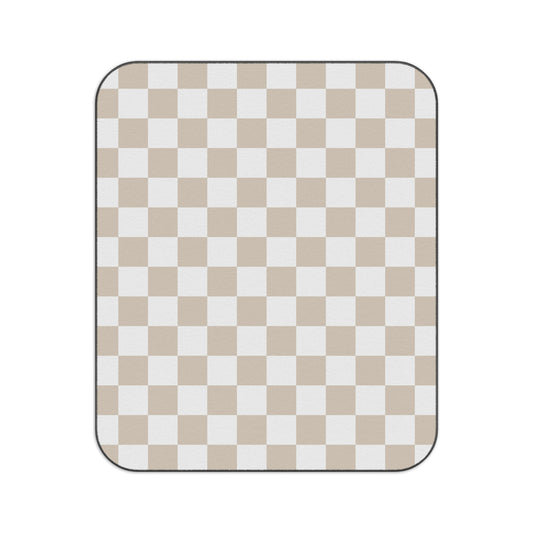 Neutral Checkered Picnic Blanket