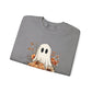 Fall Floral Ghost Unisex Heavy Blend™ Crewneck Sweatshirt