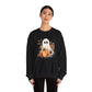 Fall Floral Ghost Unisex Heavy Blend™ Crewneck Sweatshirt