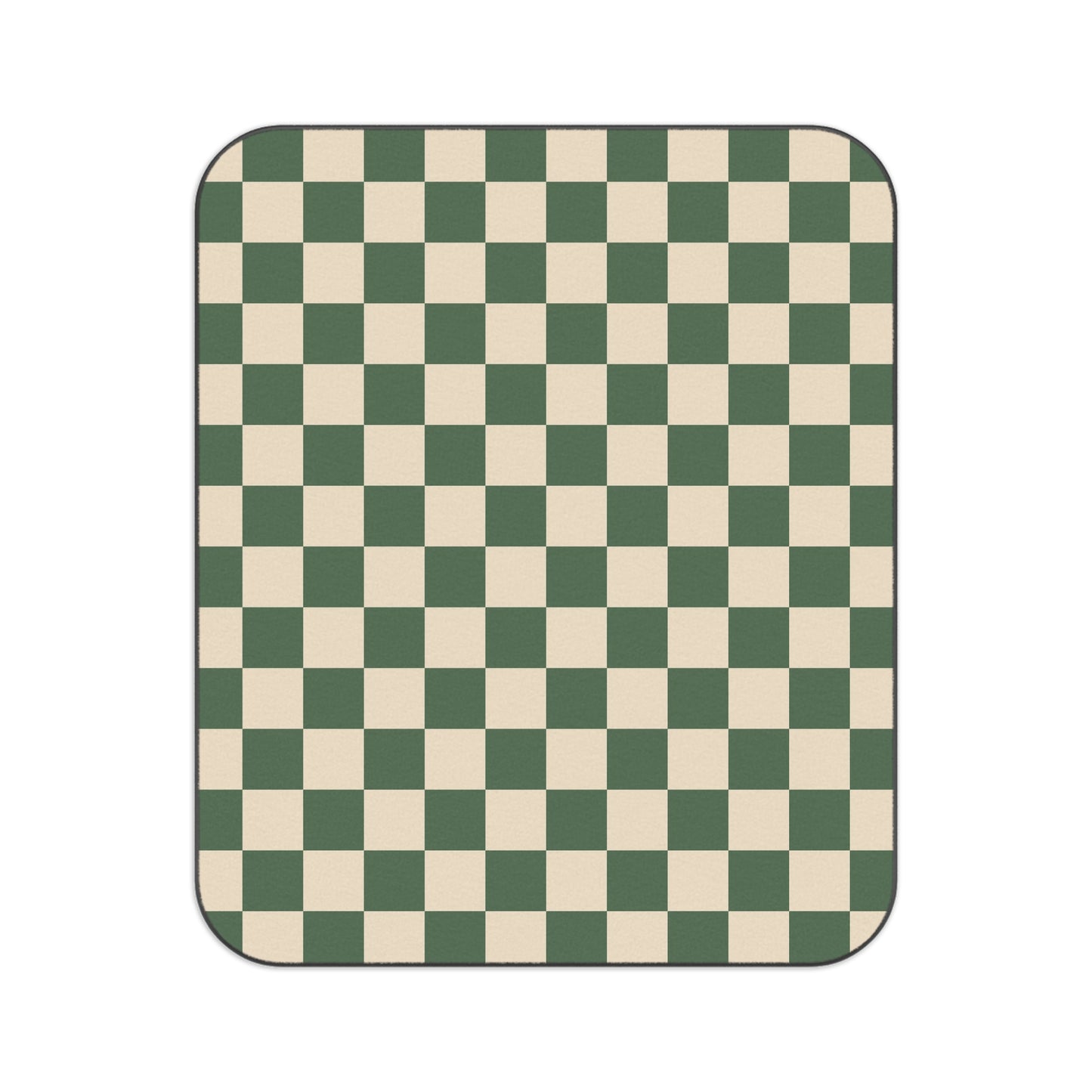 Green Checkered Picnic Blanket