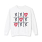 Valentine's Tic Tac Toe Unisex Lightweight Crewneck Sweatshirt