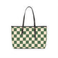 Green Checkered Shoulder Purse Bag