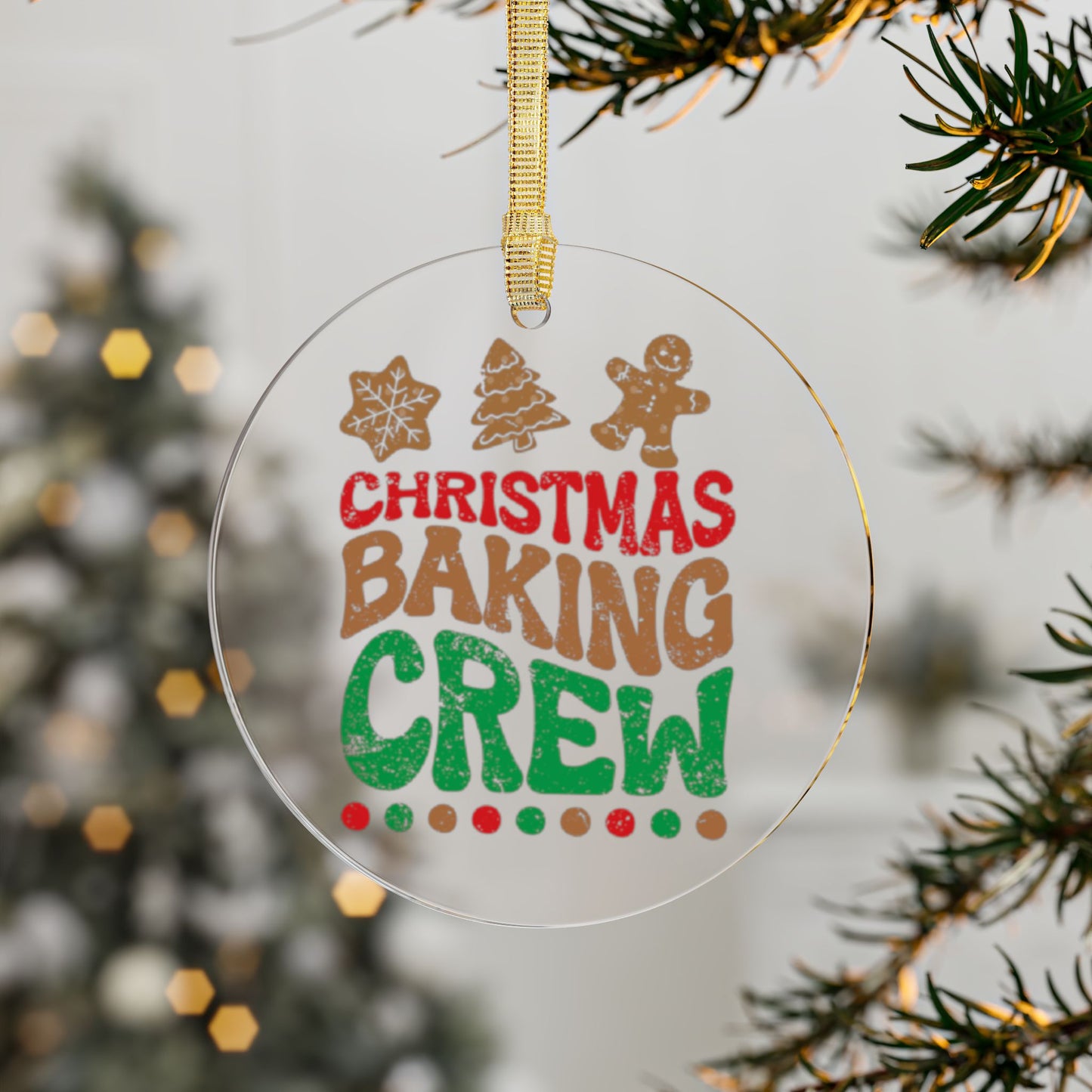 Christmas Baking Crew Acrylic Ornaments